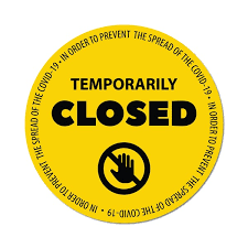 temporarily closed 