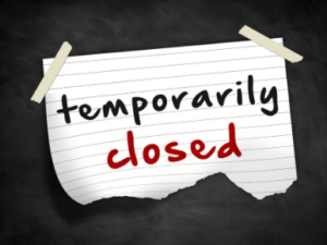 temporarily closed 